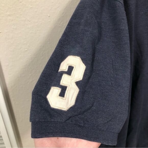 US Polo Assn Vintage Men's Navy Blue Polo Short Sleeve Shirt Embroidered size 2X - Picture 2 of 9